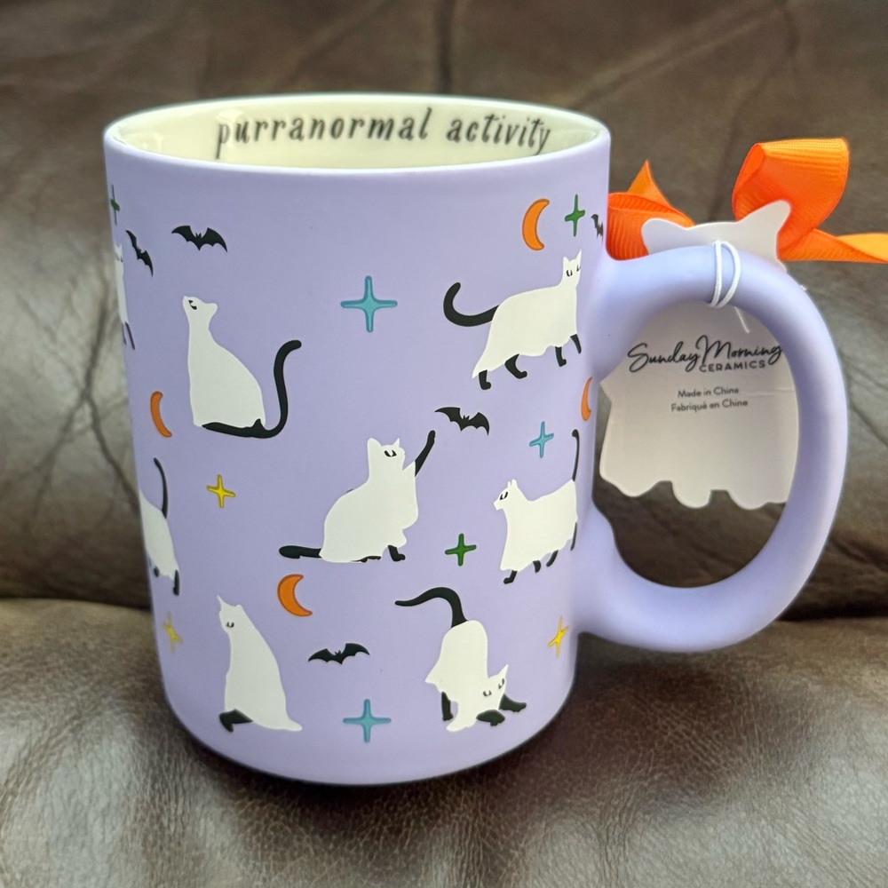Purranormal Activity - Black Cat Ghosts Soft Touch Halloween Mug